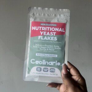 Non Fortified Nutritional Yeast Flakes 2 Oz Seasoning with Roasted, Nutty